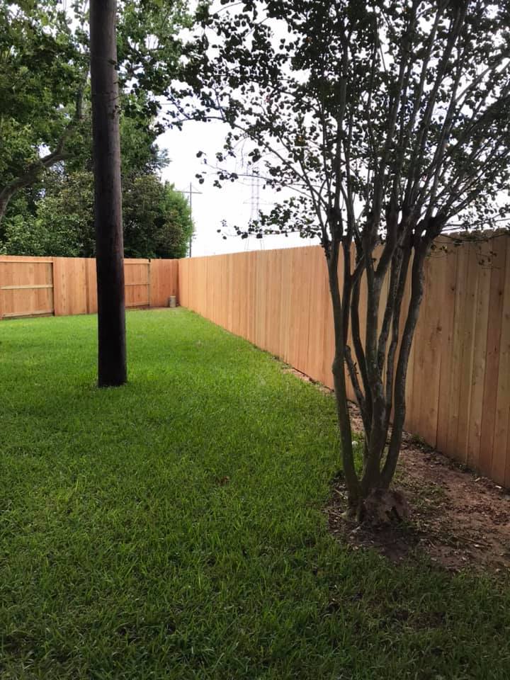 6 foot cedar privacy fence sugar land